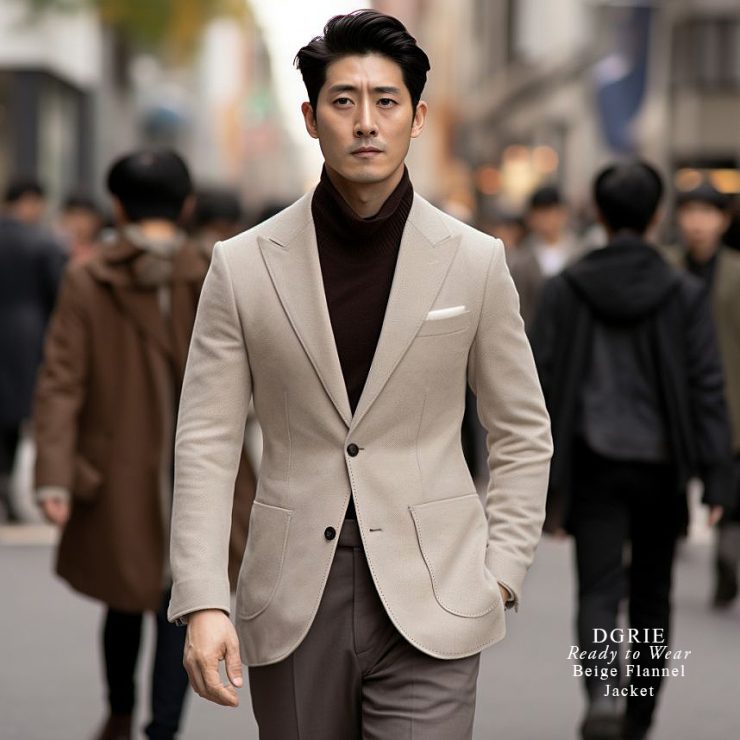 เสื้อสูท วินเทจ Sand Dollar Twill Wool Unlining Jacket 14 เสื้อสูท วินเทจ Sand Dollar Twill Wool Unlining Jacket