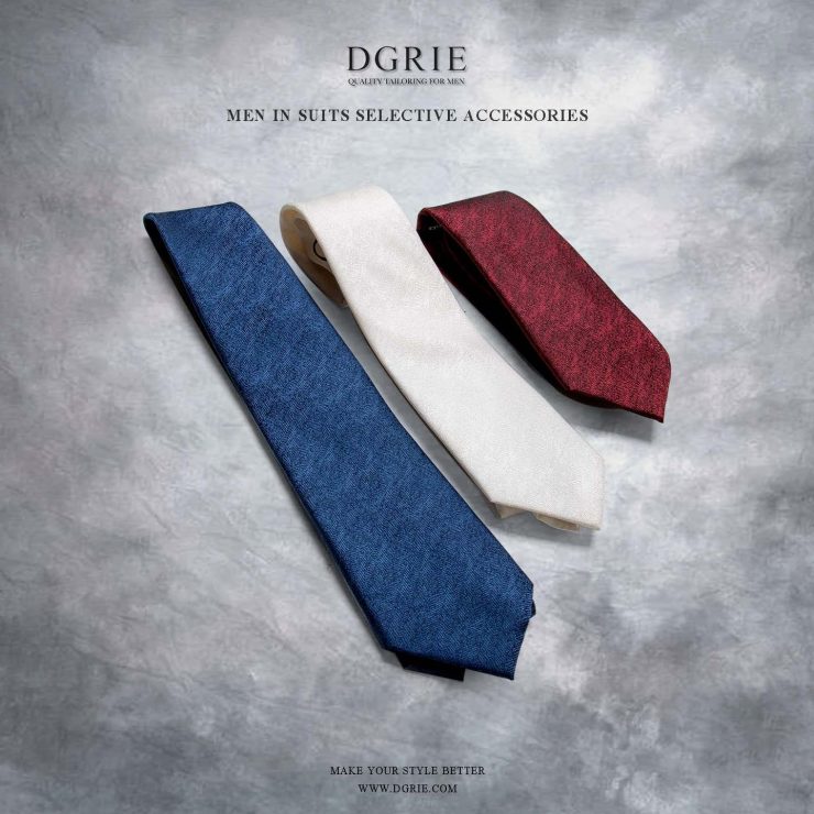 เนคไท Multi France - Herringbone Necktie | DGRIE