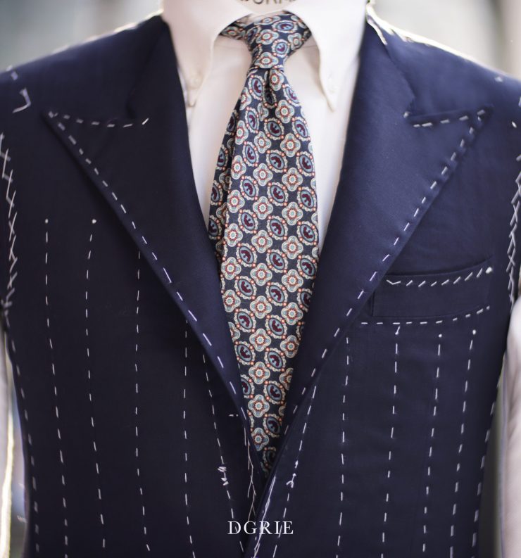 ตัดสูทหางม้า DGRIE Navy Peak Lapel Canvas Suits 19 ตัดสูทหางม้า DGRIE Navy Peak Lapel Canvas Suits