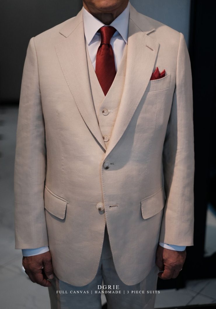 ตัดสูทหางม้า Irish Linen Handmade Full Canvas Suit 4 ตัดสูทหางม้า Irish Linen Handmade Full Canvas Suit