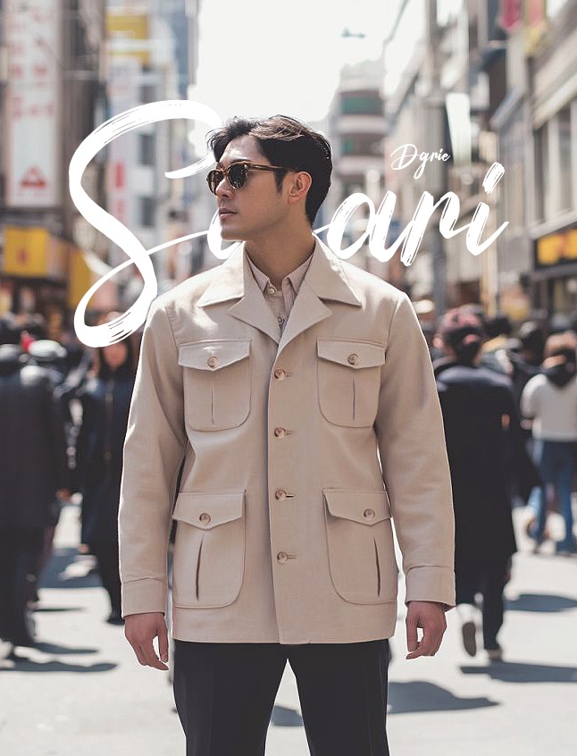 ซาฟารี แจ็คเก็ต DGRIE BESPOKE LINEN SAFARI JACKET 3 ซาฟารี แจ็คเก็ต DGRIE BESPOKE LINEN SAFARI JACKET