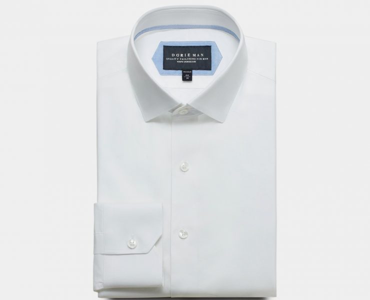 เสื้อเชิ้ต Cotton Soft Twill Spread Collar White - DGRIE