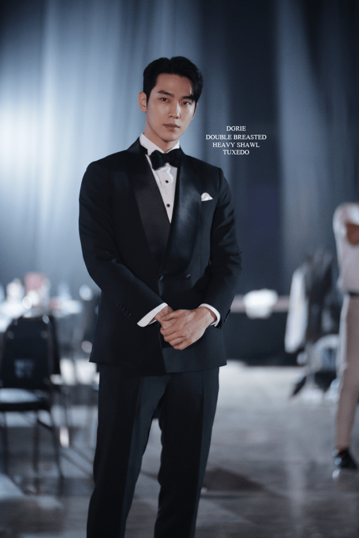 DGRIE - DOUBLE BREASTED HEAVY SHAWL LAPEL TUXEDO SUITS