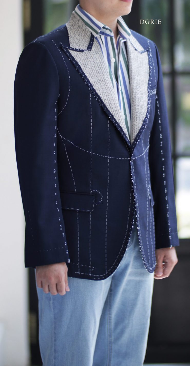 DGRIE Fitting Peak Lapel Full Canvas Suit 1 DGRIE Fitting Peak Lapel Full Canvas Suit