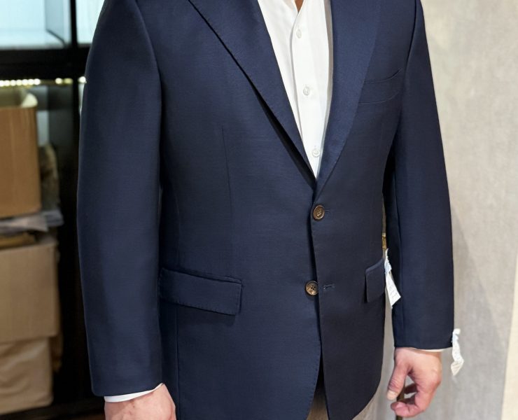 ตัดสูทหางม้าทั้งตัว DGRIE Full Canvas Pure Wool Navy Blue Suits