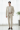 DGRIE - Ivory White Stripes Dot Blend Wool Patch Poket Half lining suit