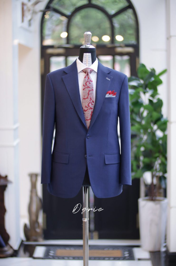 ตัดสูทหางม้าสีน้ำ CLASSIC NAVY FULLCANVAS SUITS