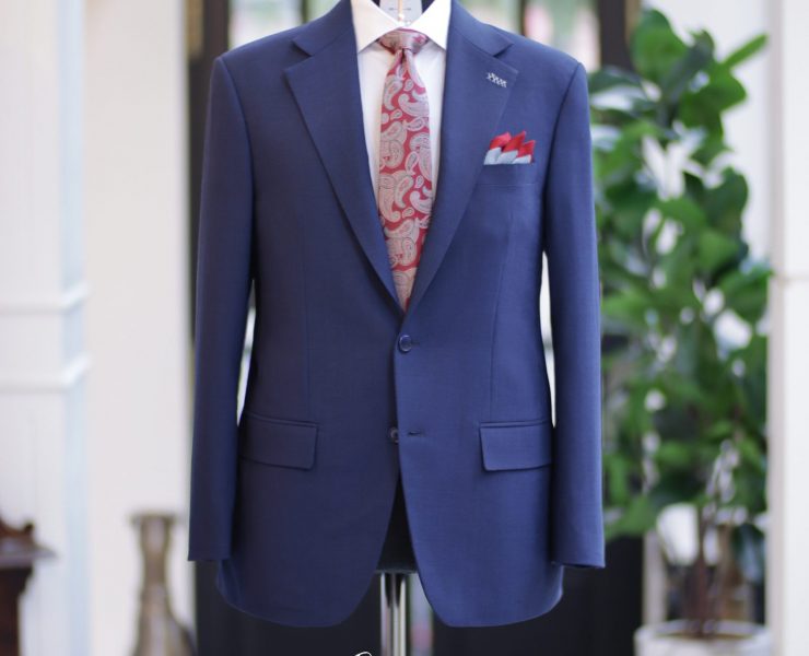ตัดสูทหางม้าสีน้ำ CLASSIC NAVY FULLCANVAS SUITS