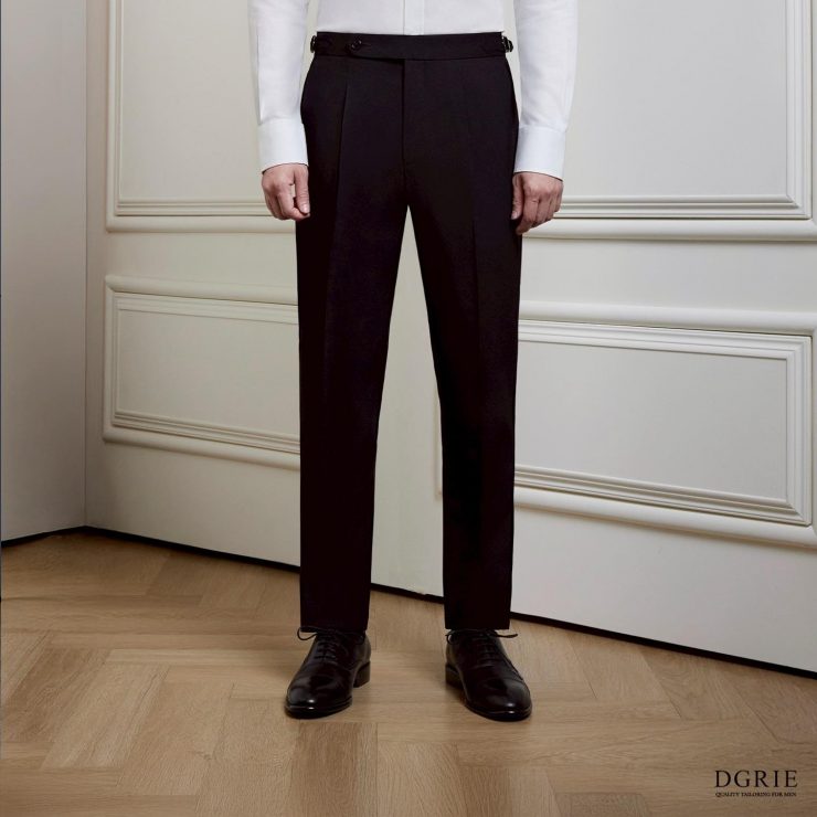 DGRIE PLAY - Play Black T/P Buckle Belt Pants