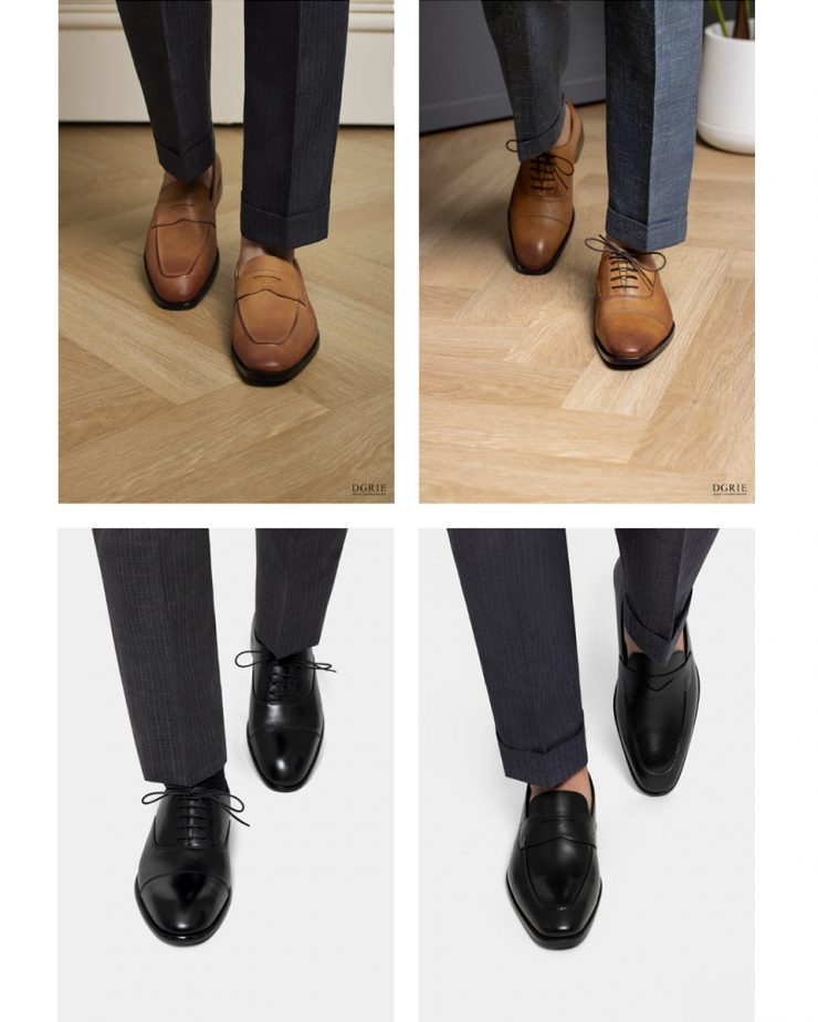 DGRIE SHOES BLACK & TAN Cap-toe Oxford - Penny Loafer