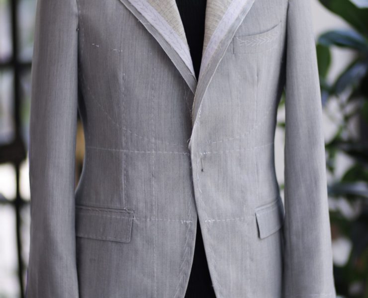 ตัดสูท Fitting Full Canvas Italy Grey Suits
