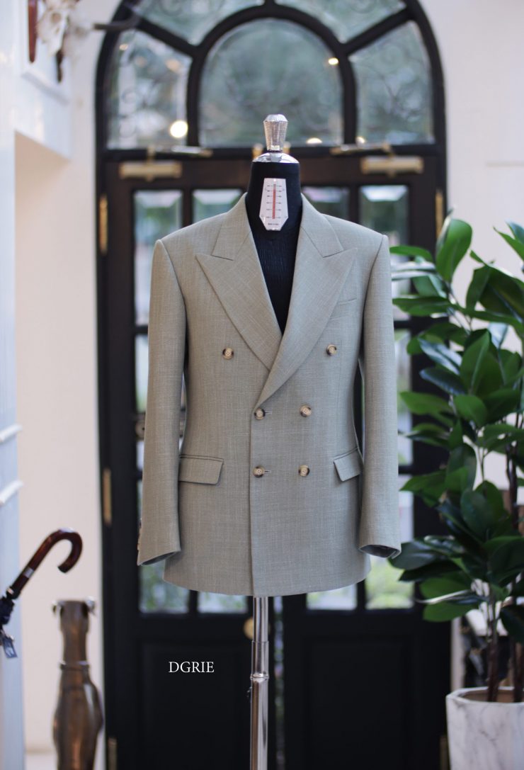 ตัดสูท Sage Green Double Breasted Suits