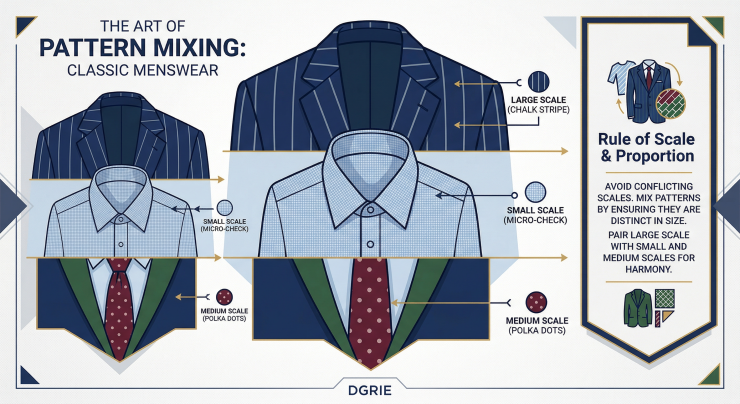 DGRIE - The Art of Pattern Mixing กฎเหล็กการแมทช์ "ลายชนลาย" ในสไตล์คลาสสิก 10 DGRIE - The Art of Pattern Mixing กฎเหล็กการแมทช์ "ลายชนลาย" ในสไตล์คลาสสิก