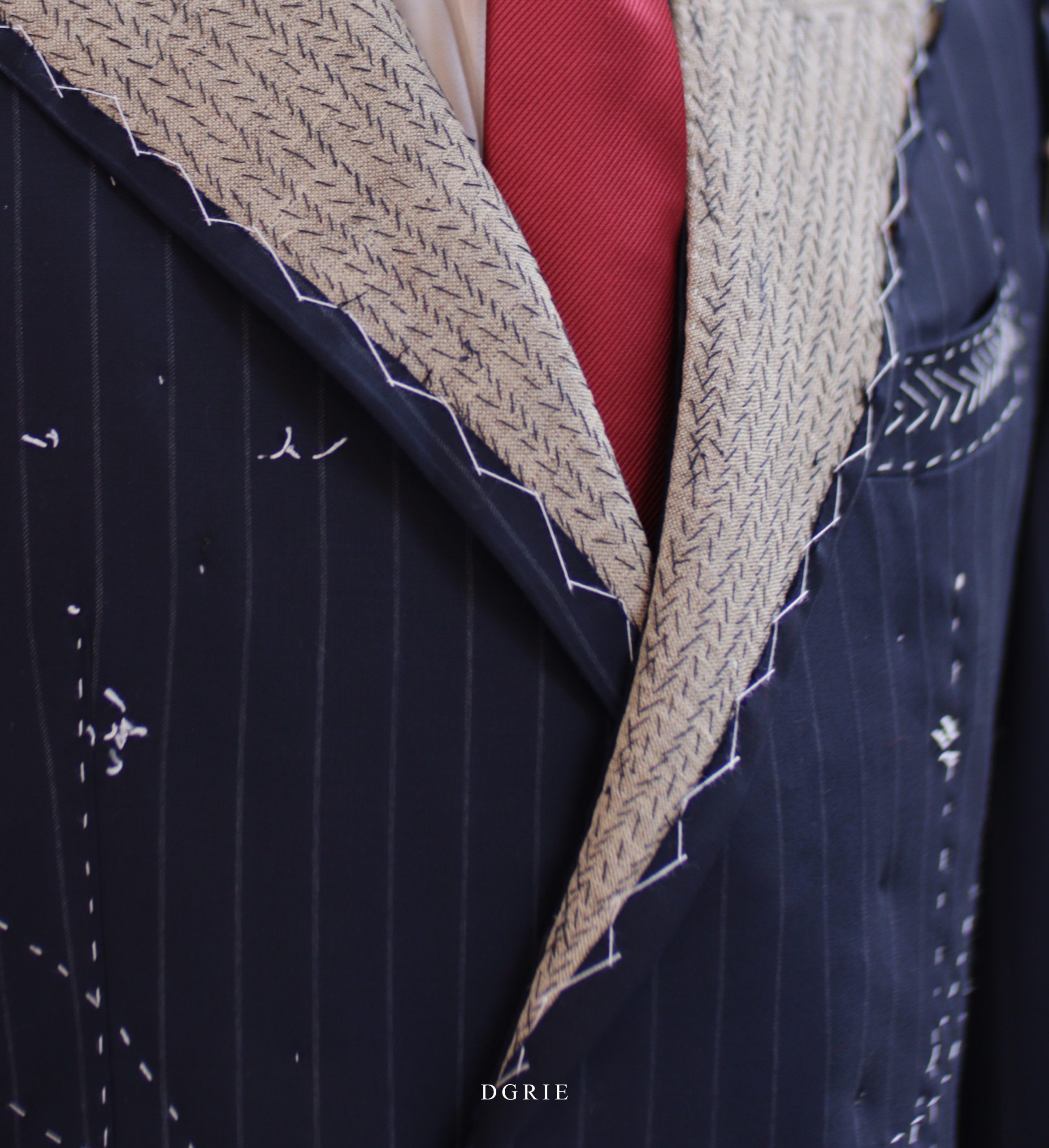 DGRIE Fitting Double Breasted Classic Peak Lapel (Full Canvas Construction) 4 Double Breasted Classic Peak Lapel (Full Canvas Construction)