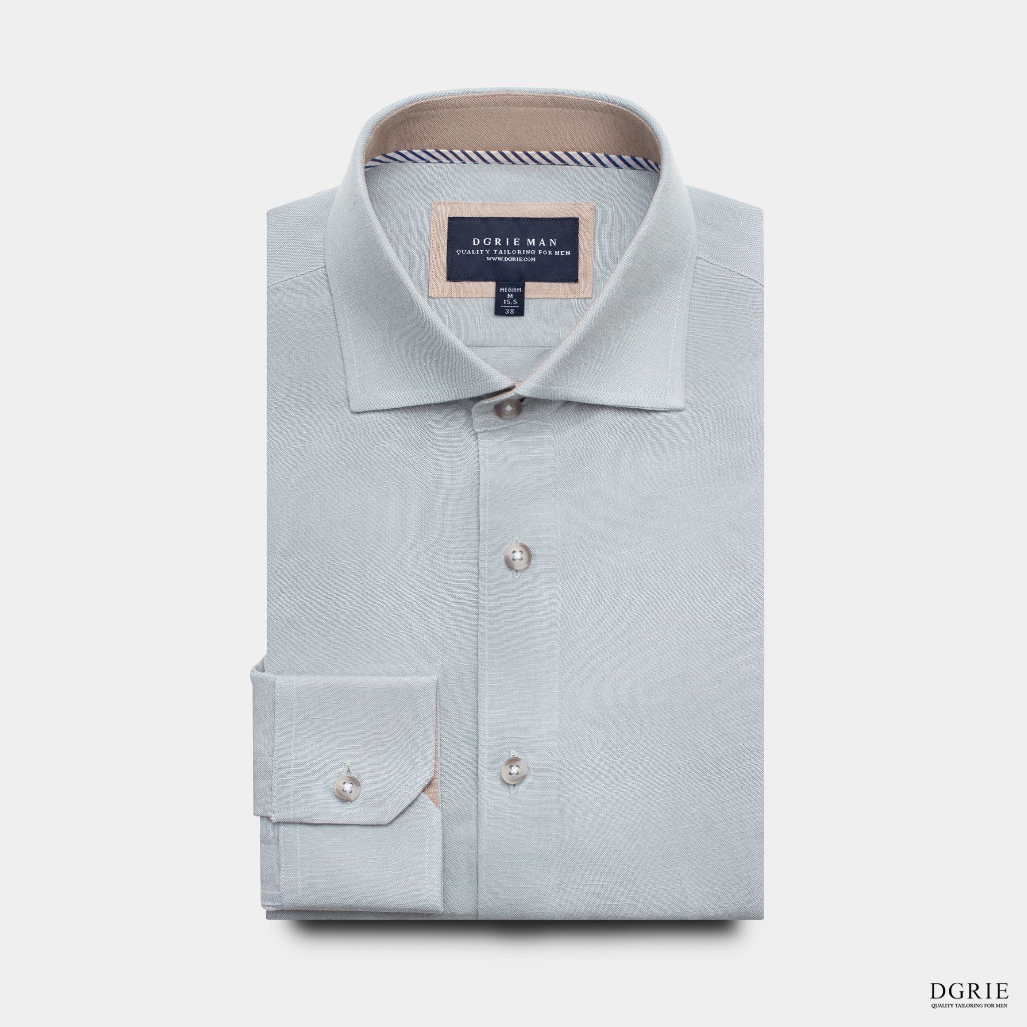 เสื้อเชิ้ต The Aurelius Sage Tencel-Linen Shirt - DGRIE 5 เสื้อเชิ้ต The Aurelius Sage Tencel-Linen Shirt - DGRIE