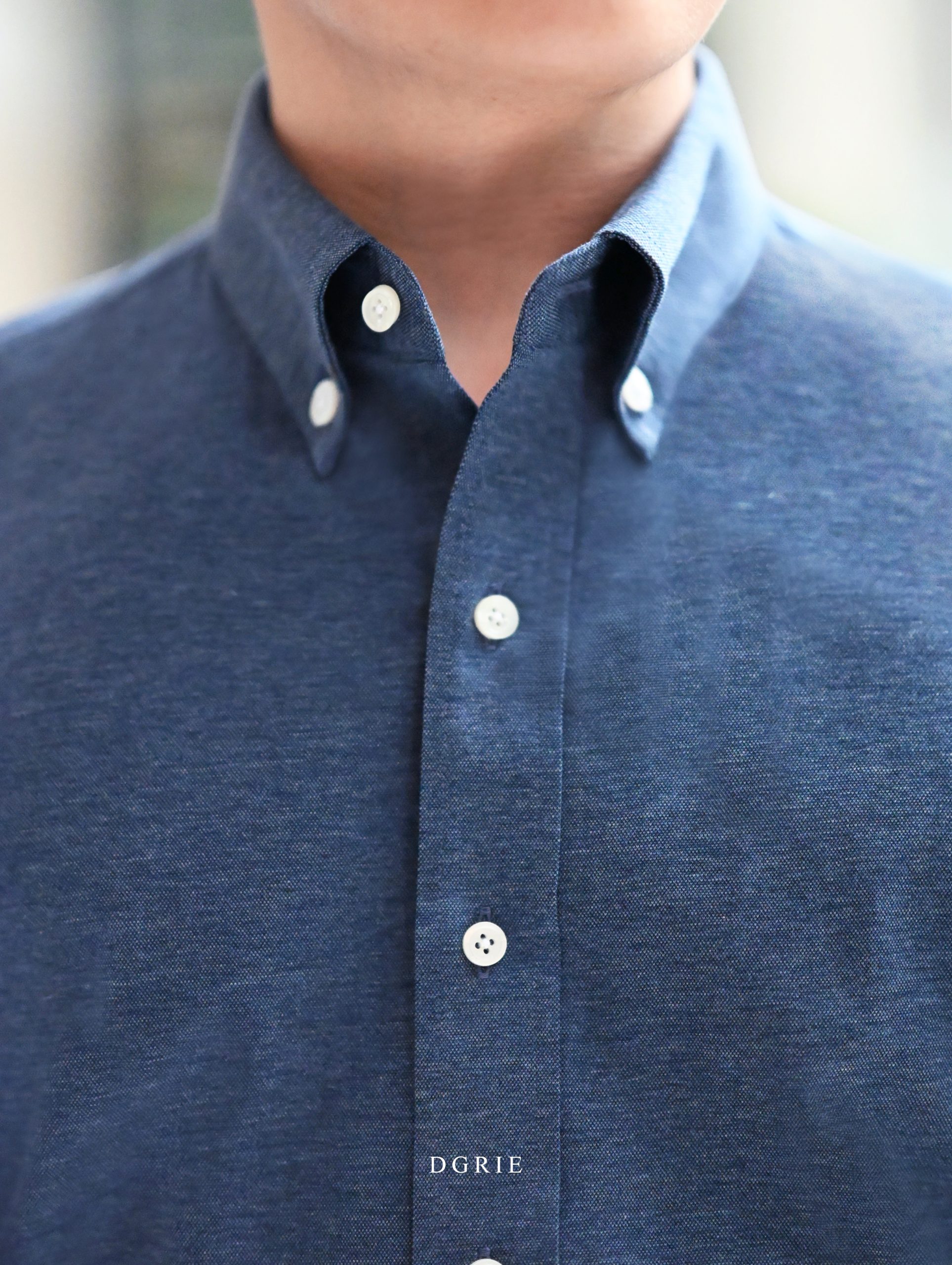 The Navy Knit Button-Down Polo Shirt เสื้อเชิ้ตแขนยาว 4 The Navy Knit Button-Down เสื้อเชิ้ตแขนยาว