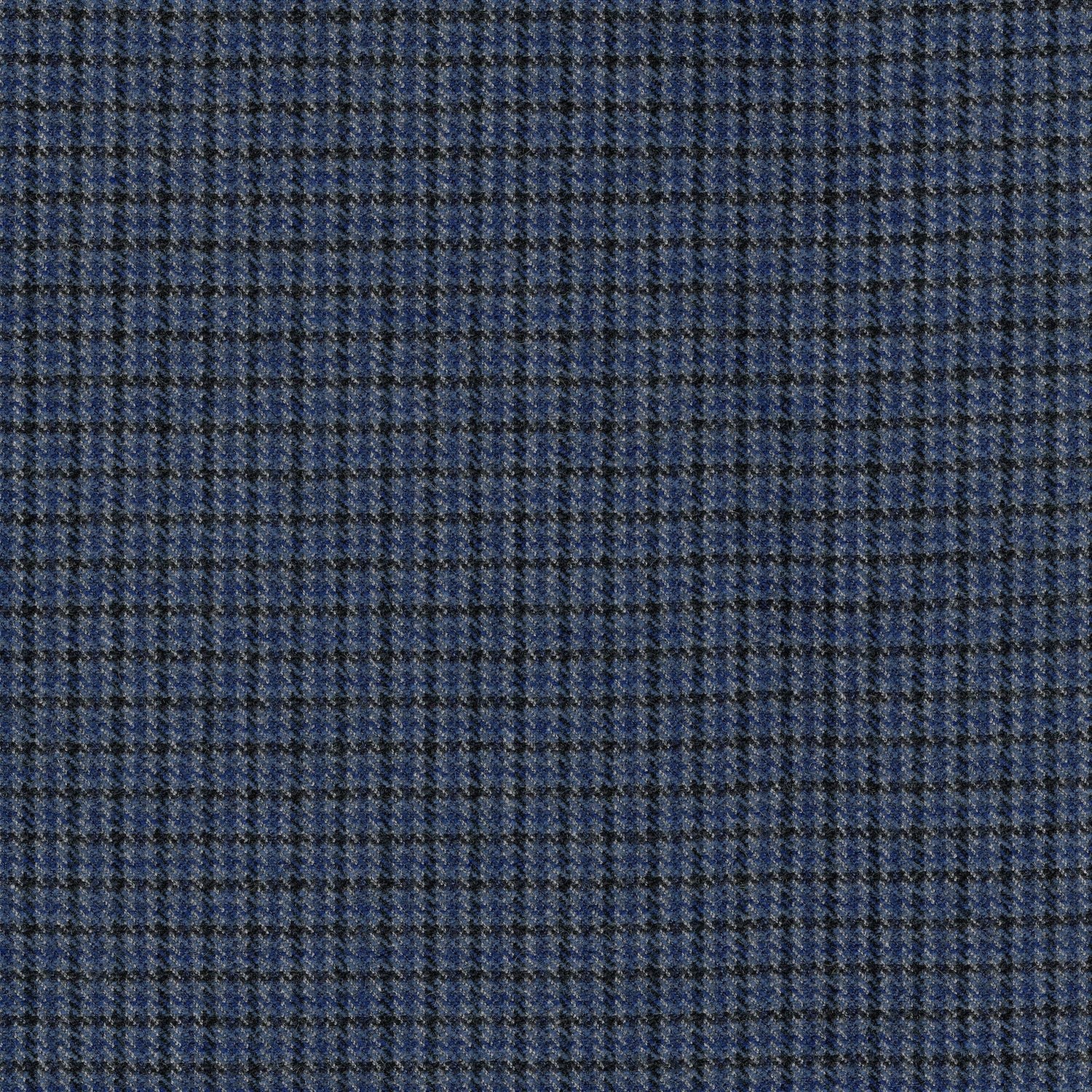 Blue 708075 - 100% Tweed Flannel Wool Suit
