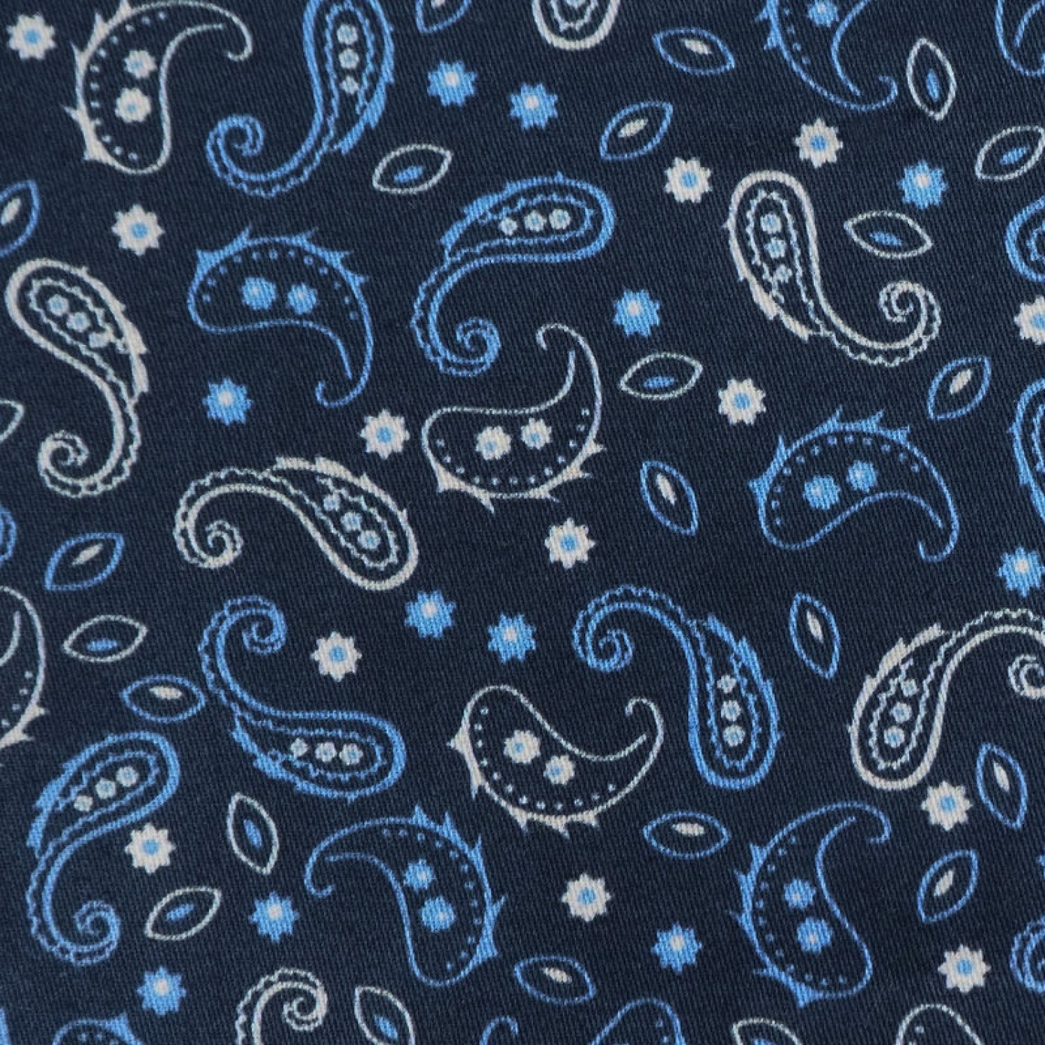 Blue PRT2366 - 100% cotton printed shirts