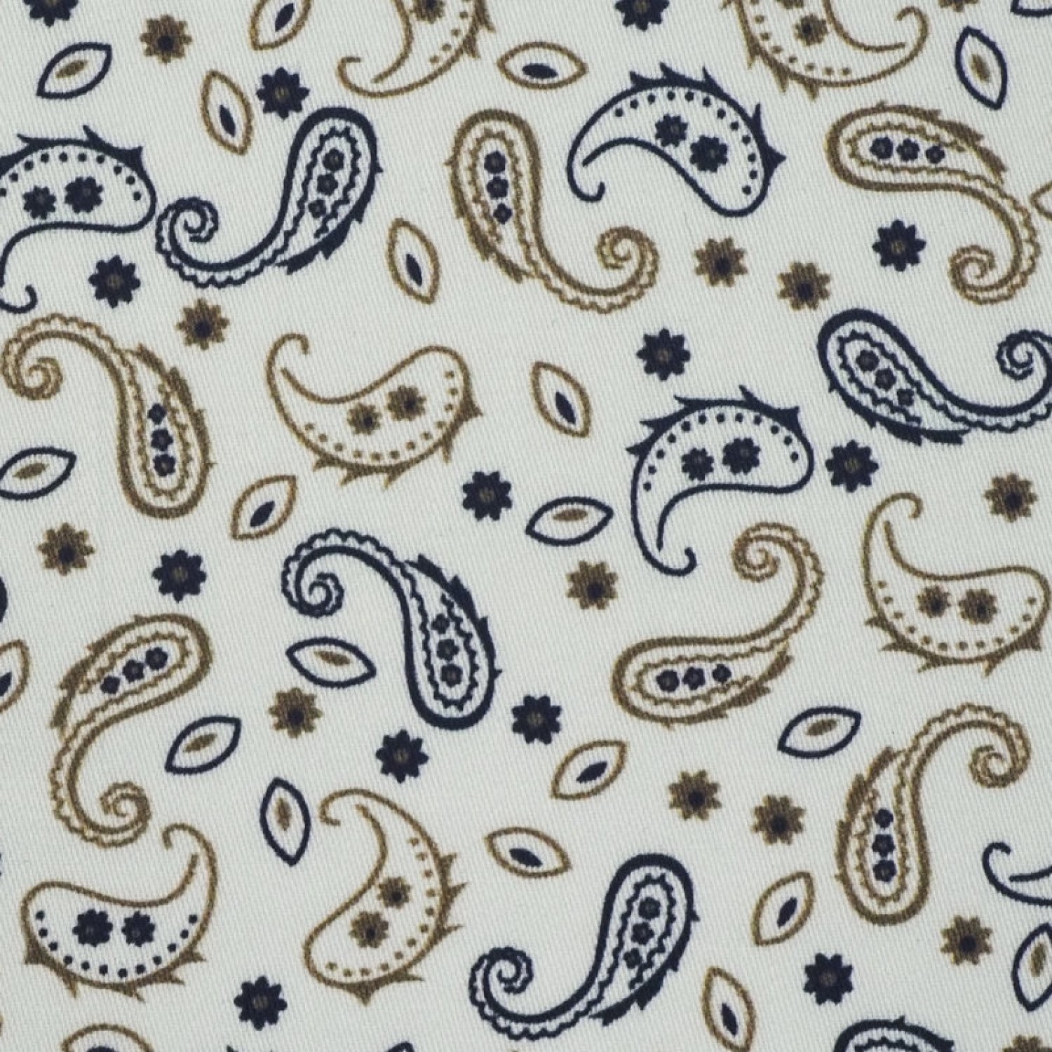 Cream PRT2367 - 100% cotton printed shirts