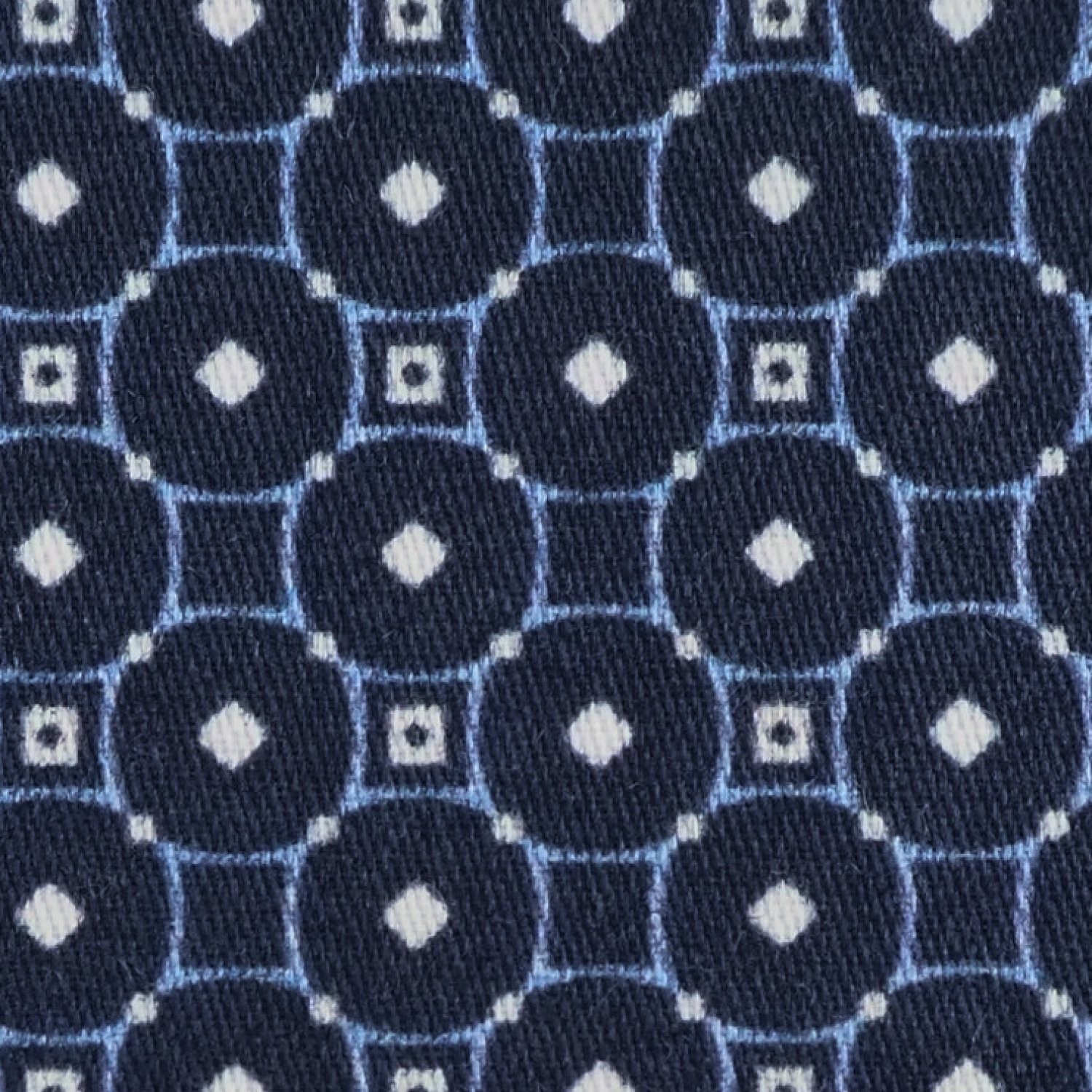 Blue PRT2384 - 100% cotton printed shirts