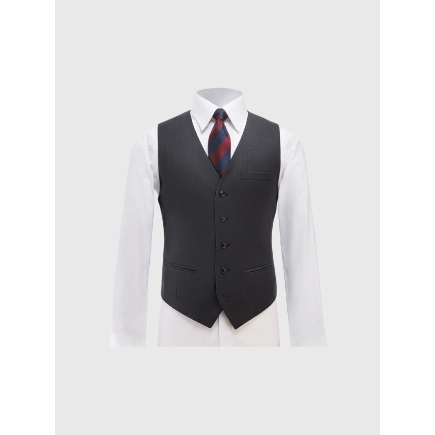 VICTORY DARK GREY WOOL VEST