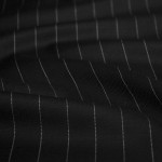 Large Black Little Stripe Suit