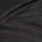 Grey Check Dark Red Suit