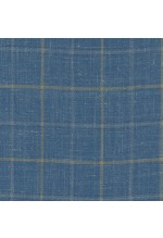 Blue 103012 - Wool Silk Linen Stretch Suit