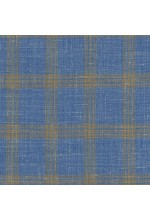 Blue 103018 - Wool Silk Linen Stretch Suit
