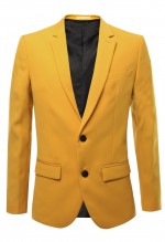 เสื้อสูทผ้ายืด สีมัสตาร์ด