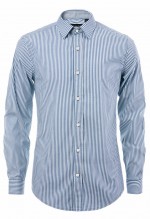 เสื้อเชิ้ตลายทางสีฟ้า