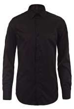 เสื้อเชิ้ตลายก้างปลาสีดำ