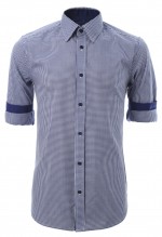 เสื้อเชิ้ตลายตารางสีน้ำเงิน