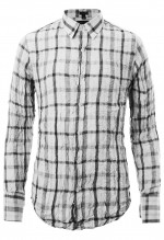 เชิ้ตแขนยาวลายตารางสีดำ