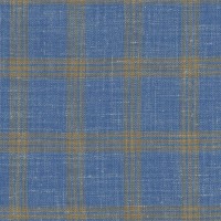 Blue 103018 - Wool Silk Linen Stretch Pants