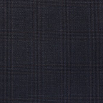 Navy Blue Brown Checked Pants