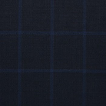 Navy Blue Big Windows Pants