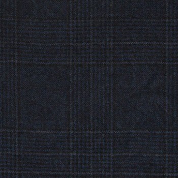 Blue Denim Checked Windows Flannel Pants