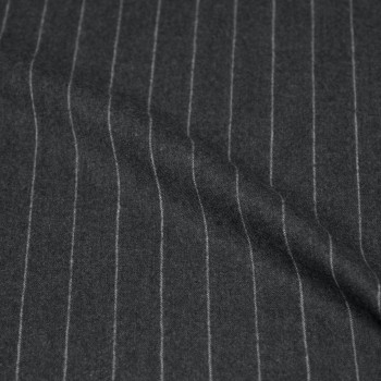Medium Grey Chalk Striped Flannel Pants