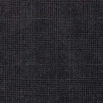 Navy Blue Checked Windows Flannel Pants