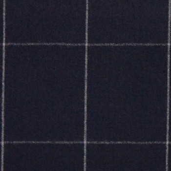 Navy Blue Big Windows Flannel Pants