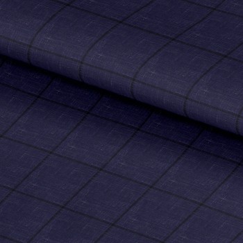 Blue 25015 - Wool Silk Linen Suit