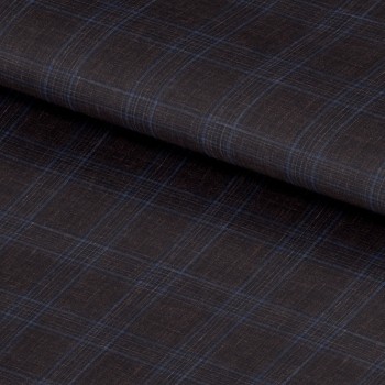 Brown 25025 - Wool Silk Linen Suit