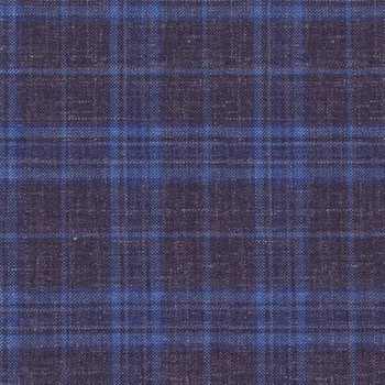 Blue 25032 - Wool Silk Linen Suit