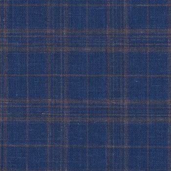 Blue 25033 - Wool Silk Linen Suit
