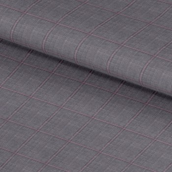 Grey 25037 - Wool Silk Linen Suit