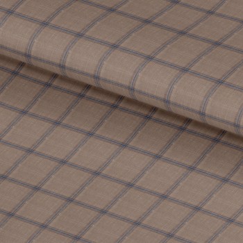 Brown 25049 - Wool Silk Linen Suit