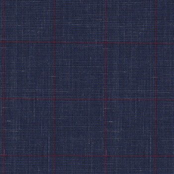 Blue 25055 - Wool Silk Linen Suit
