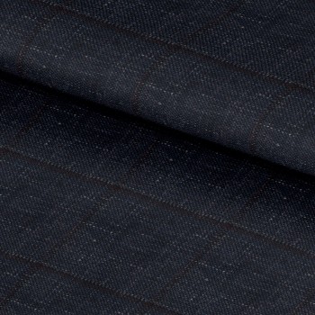 Blue 25060 - Wool Silk Linen Pants