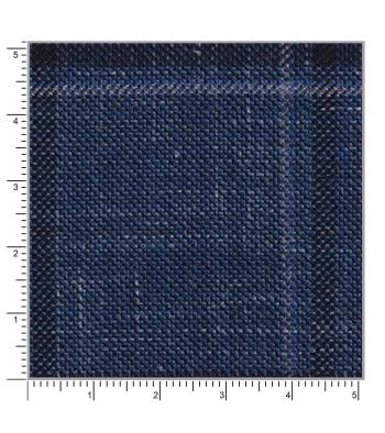 Blue 25068 - Wool Silk Linen Pants